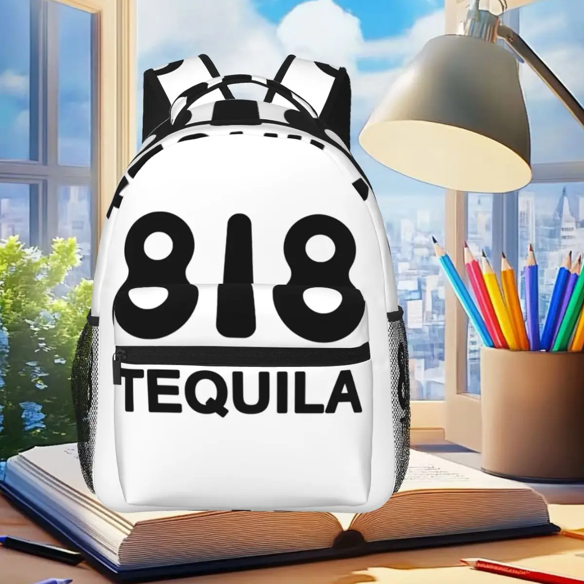 

818 Merch 818 Tequila Logo Backpack Student Boys Girls BookBag Kids School Bag Computer Shoulder Bags for Men Women