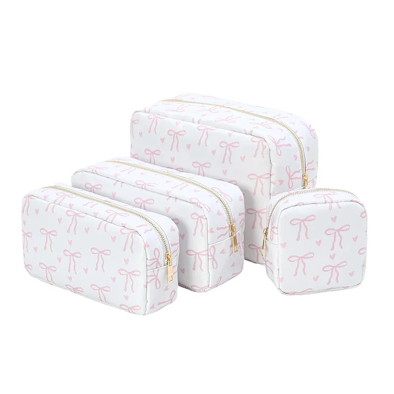 New Design S M L XL Size Gift Printing Pattern Makeup Bag Women Waterproof Nylon Zipper Pouch Travel Toiletry Bags Cosmetic Bags