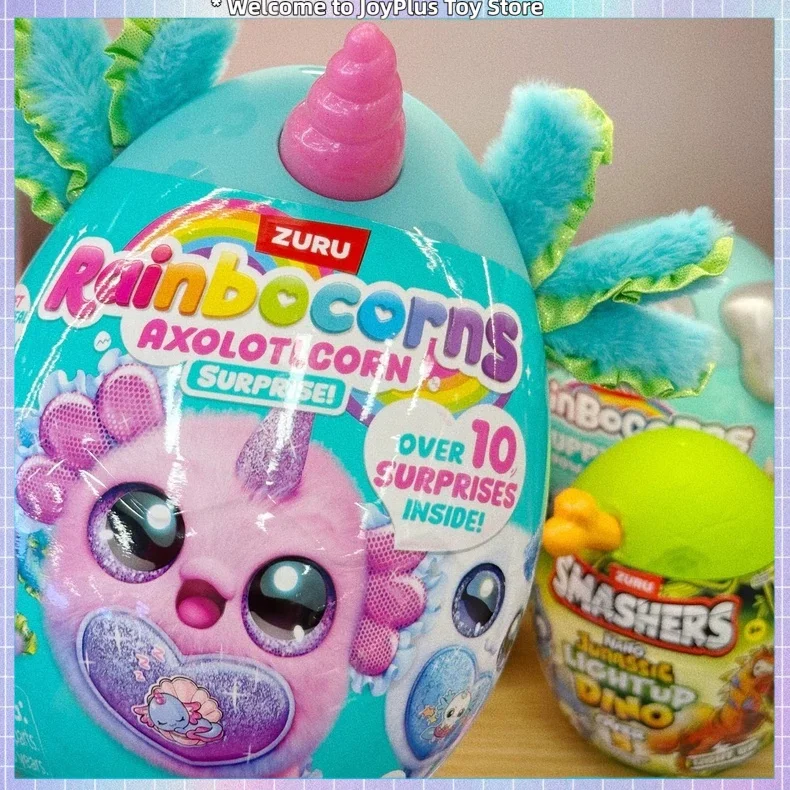 ZURU Rainbocorns AXOLOTCORN Surprise Blind Box Egg Ball Surprise Magic Glowing Cute Unicorn Doll Girls Toys Birthday Gift