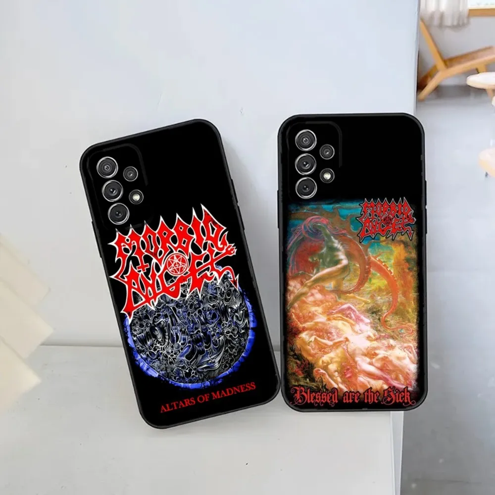 Cool Mental Rock Morbid-Angel Phone Case For Samsung S25,S24 Ultra,S20,S30 plus,S22 plus,S23,S30 ultra 5G Silicone Cover