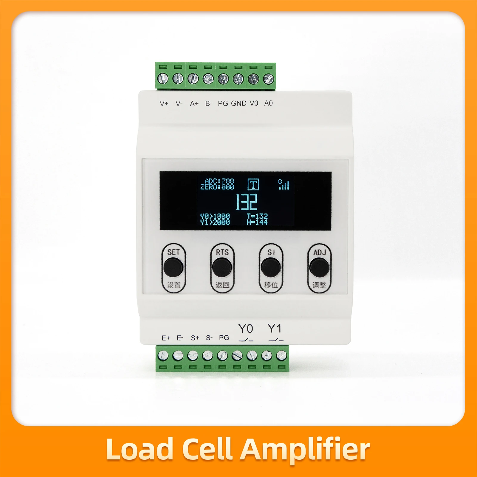 

Load Cell Amplifier Weighing Sensor Transmitter Output 0-5V 0-10V 4-20mA,Supports Multiple Signal Type Conversions