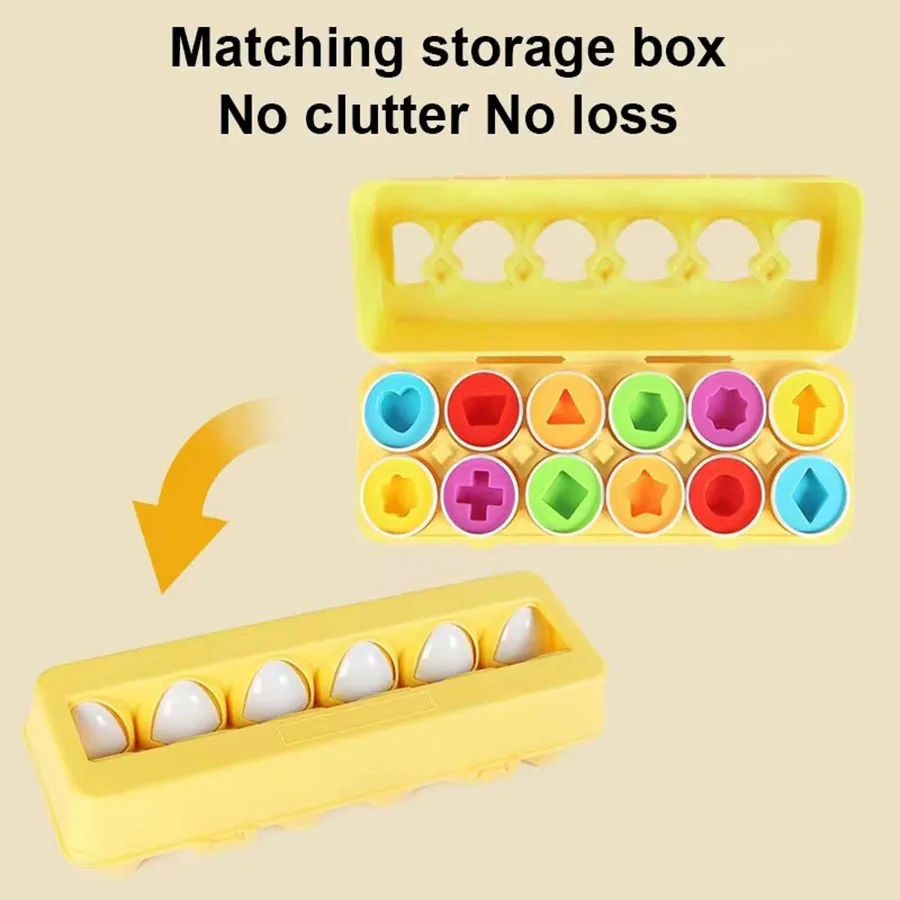 Eggs Screws 3D Puzzle Montessori Learning Education Math Toys Kids Shape Match Smart Game For Children Educational Easter Gifts