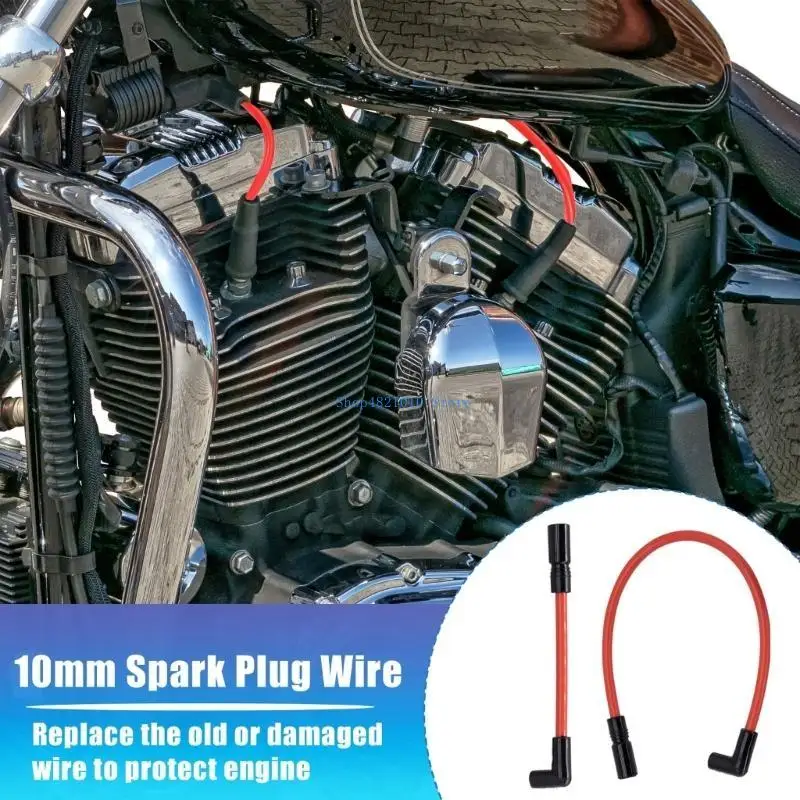 

T3LF 2pcs 10.4mm 10mm Motorcycle Waterproof Wire Replacement Wires for Big Twin Motorbike Accessories