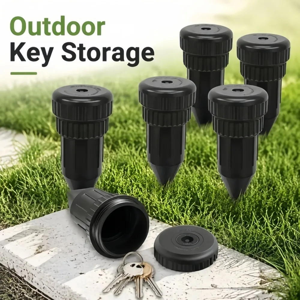 Simulation Sprinkler Key Box Plastic Garden Key Cash Hidden Box Waterproof Corrosion Impact Resistant Convenient Storage Device