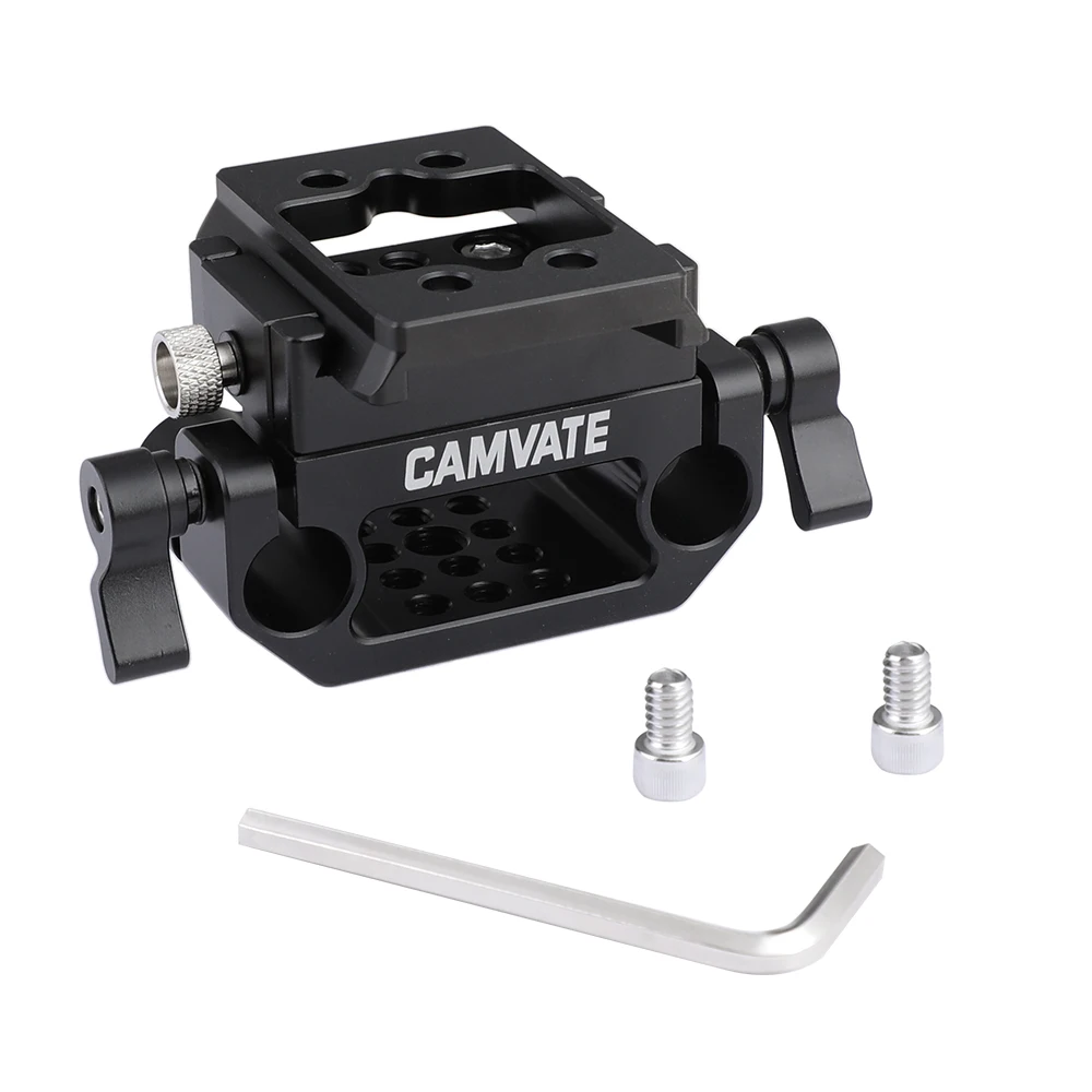 Быстросъемное скользящее крепление HDRIG Manfrotto и переходная пластина с 15-миллиметровым двойным стержневым зажимом для DSLR-камеры