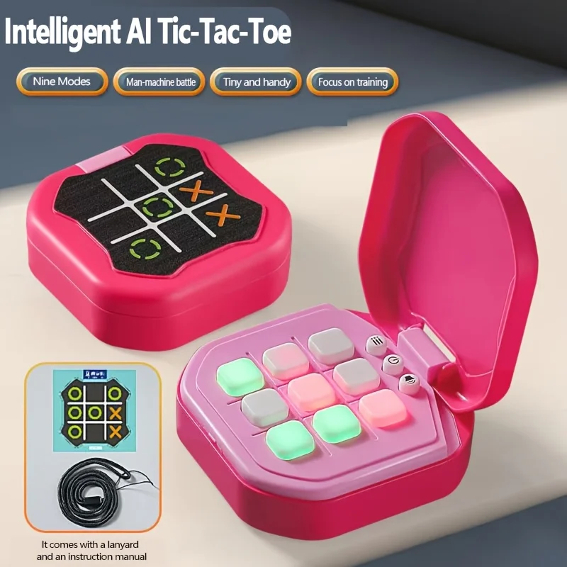 새로운 어린이용 AI 트리플 연결 틱택토 캐주얼 배틀 퍼즐 보드 게임 나인 팰리스 그리드