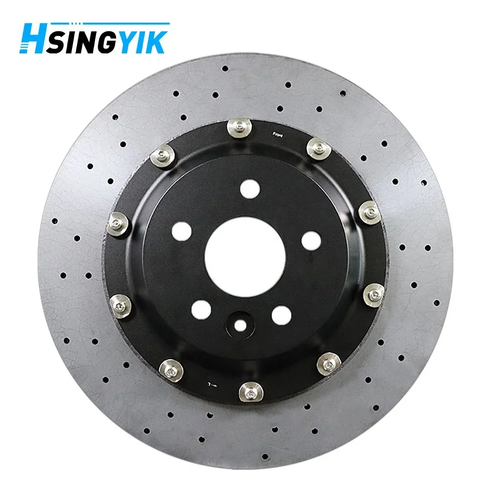 

HSINGYIK New Product Front Carbon Ceramic Brake Disc for Tesla Model X Plaid OE 1620611-00-D 395x32MM