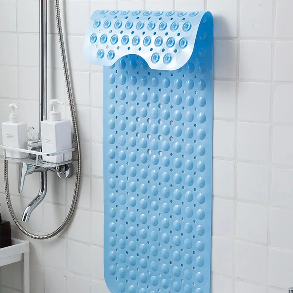 Useful Shower Mat Rectangular Bathtub Mat Non-slip Bottom Oversized Coverage Elderly Kids Shower Mat  Anti-skid