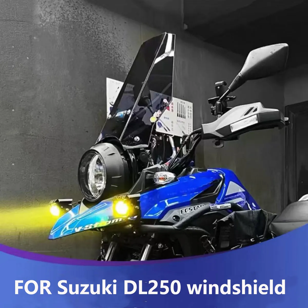 

FOR Suzuki DL250 Motorcycle Chest Protector Windshield and Rain Shield Increase Widening Deflector Modification Accessories