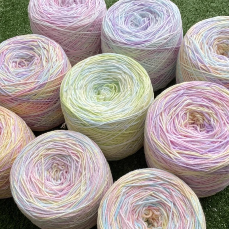 250g/ball Macaron Color Series 4-strand Milk Cotton Segment Dyed Wool Thread DIY Handmade Knitted Sweater/scarf/blanket Material