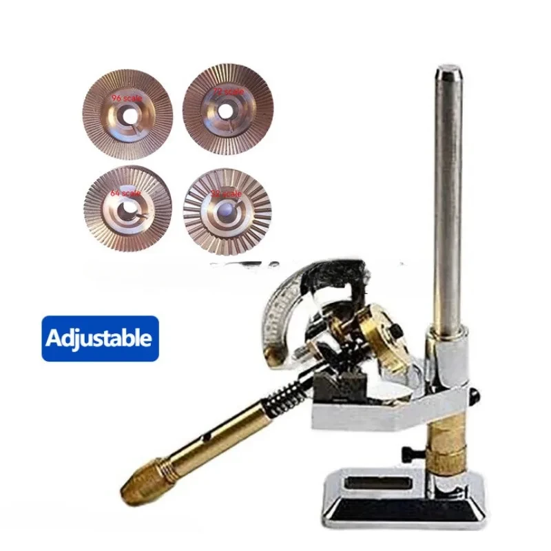 

Lapidary Machine Gem Faceting Tool Gemstone Jade Flat Polishing Positioning Equipment Adjustable With Dops for 96 72 64 32 Scale