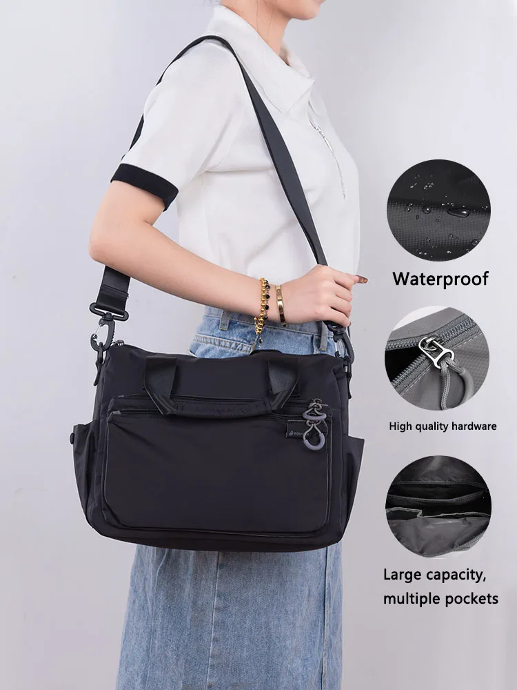 Fouvor-Bolso de mano Oxford de gran capacidad para mujer, bolsa de hombro para ordenador portátil, bolso de viaje al aire libre, verano, 2802-17