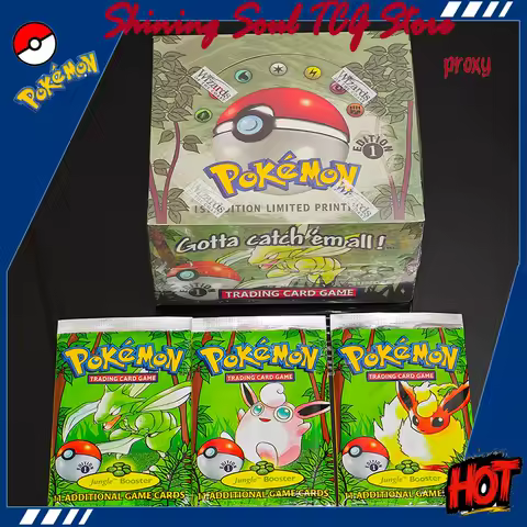 pokemon Cards Proxy Jungle 1st Edition Booster Box PTCG 36 Packs Trading Game Board Game Pok&eacute;mon PKM Charmander For the fans