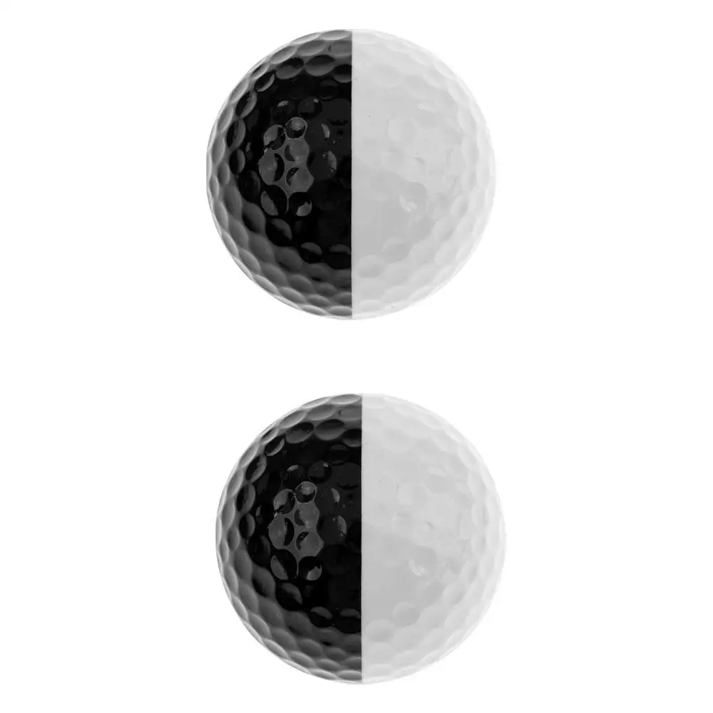 2 Pcs Golf Ball Golfing Practice Balls Sports Putting Game Training Accessories