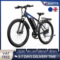 DUOTTS C29 Electric Bike 750W Motor 48V 15AH Lithium Battery Electric Bicycle 29-Inch Tire 21-Speed Commuter E-Bike