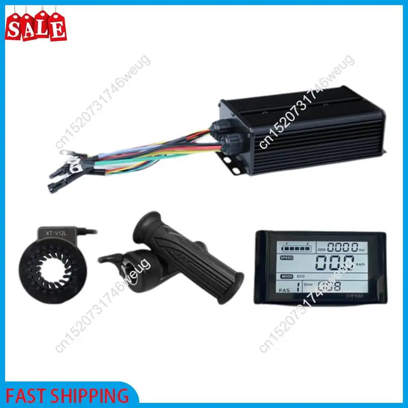 

Flash Deal-электрический велосипед, трехрежимный контроллер, набор SW900 60A, 48 В-72 В, синусоидальный контроллер, ЖК-экран, аксессуары для электронного велосипеда