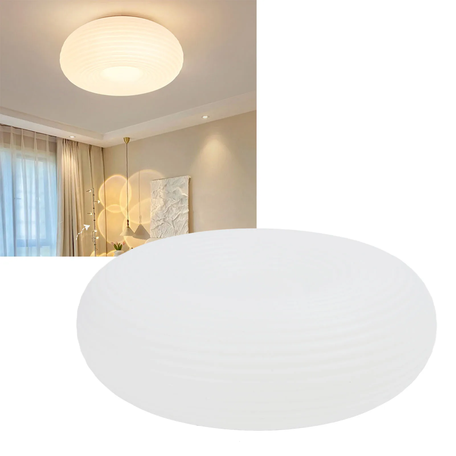 

Ceiling Light Remote Control Brightness Adjustable Eye Caring Energy Saving LED Ceiling Lamp Dimmable Flush Mount for Canteen