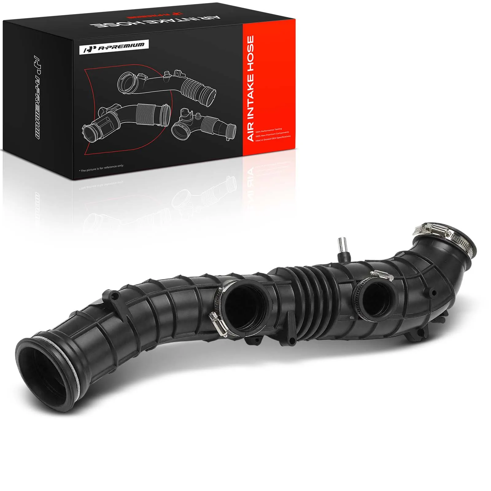 A-Premium Engine Air Intake Hose with Hose Clamps for Honda Accord 1994-1997