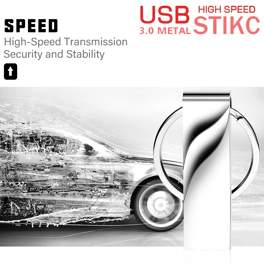 Clé USB 3.0 en métal, 128 Go, clé USB dorée, 64 Go, mini clé USB, 32 Go, clé USB cadeau d'affaires, 16 Go pour ordinateur portable, clé USB 8 Go