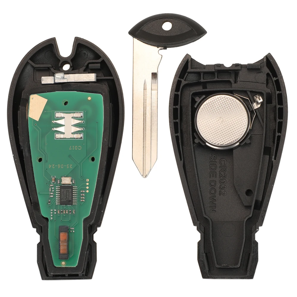 

jingyuqin M3N5WY783X PCF7941 Chip 433Mhz Smart Remote Car Key IYZ-C01C for Jeep Grand Cherokee fob Uncut Blade Replacement