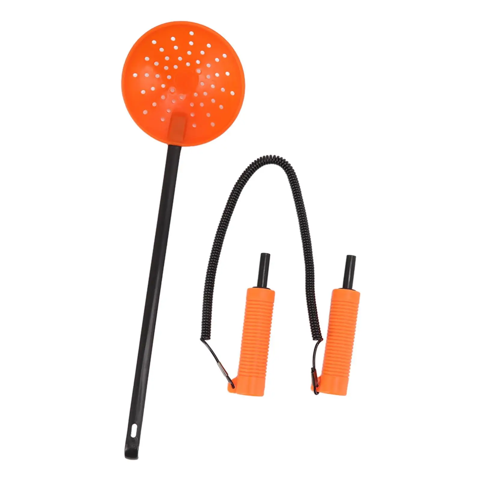 Orange  Fishing Picks Set - Lifesaving Tools &  Spoon for Safe for skiing Adventures