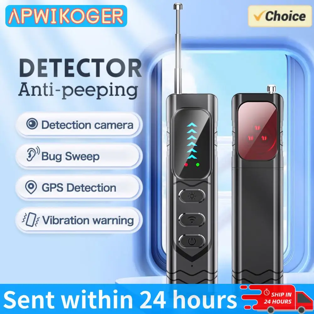 T17 Rilevatore di segnale portatile telecamera anti-peeping finder scanner a infrarossi anti-spia sorgente di segnale allarme sonoro e luminoso anti-smarrimento