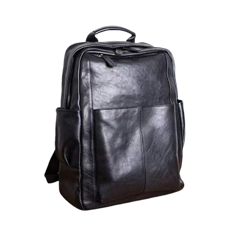 

New backpack with insertable suitcase, leather backpack, men's large capacity travel bag, business leisure backpack