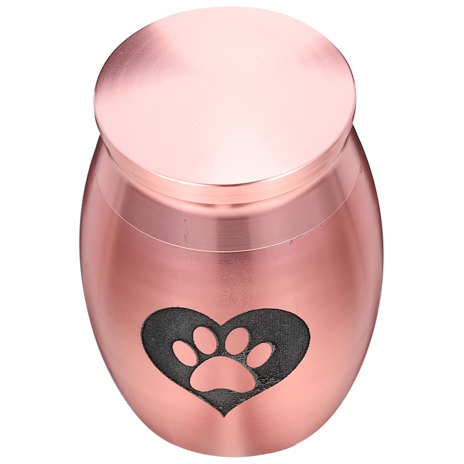 Urna para mascotas de acero inoxidable, soporte ligero para cenizas con estampado, decoración conmemorativa, dormitorio, estudio, chimenea, accesorio para mascotas, perro y gato