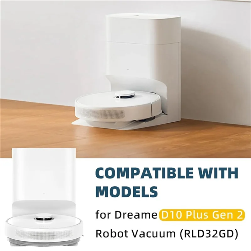 Dreame D10 Plus Gen 2 RLD32GD용 ABGP-고무 브러시 및 유지 관리 키트: 사이드 브러시, Hepa 필터, 걸레 천 포함