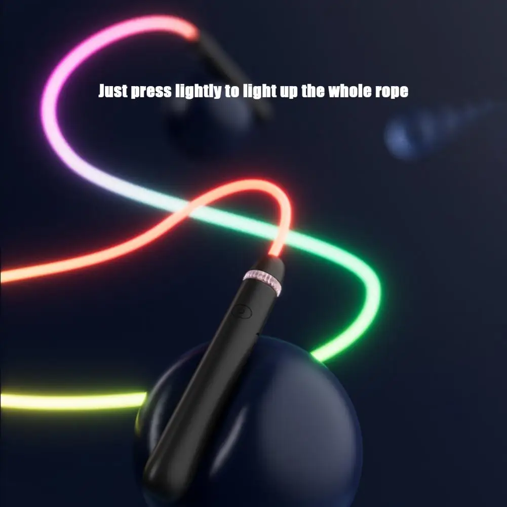 -free Jump Rope Color Changing Led Jump Rope for Fitness Training -free Usb Rechargeable Skipping Rope with Light-up for Kids