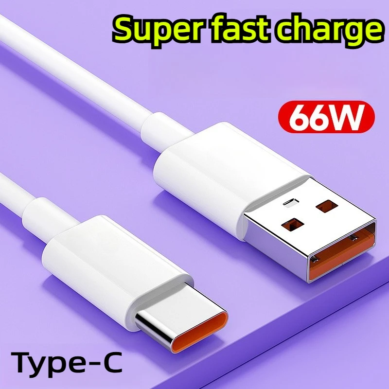 

Супербыстрый кабель для зарядки и передачи данных для Honor и Huawei, 66W, Type-C