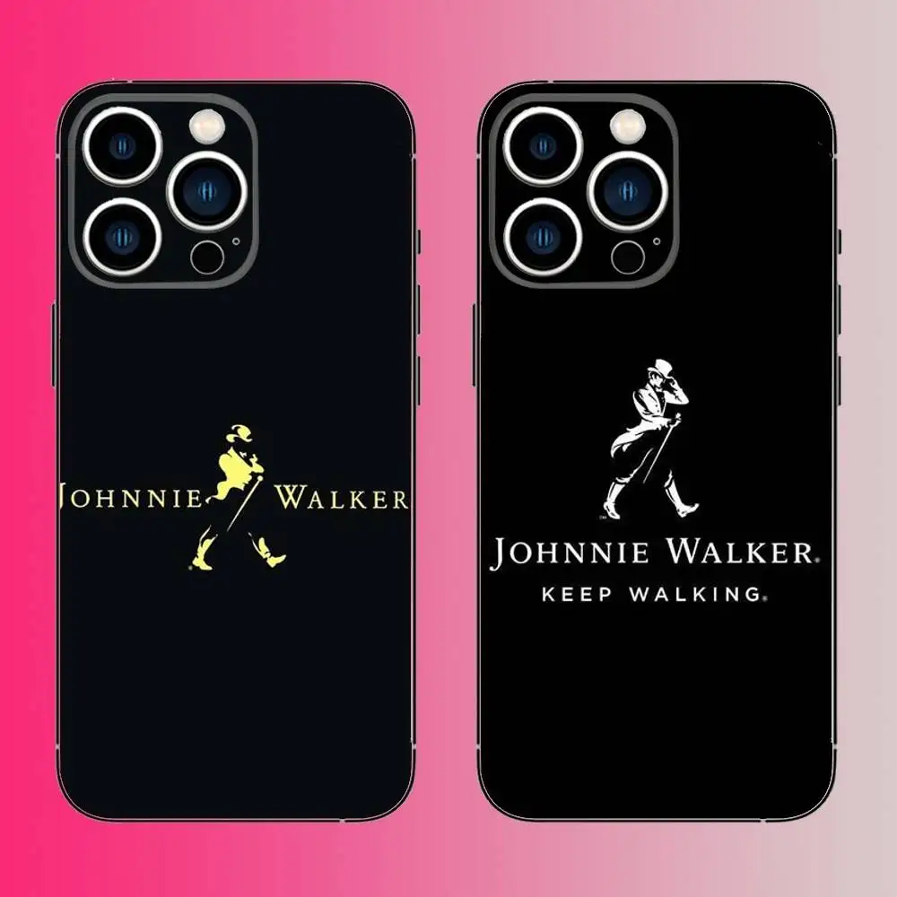 

J-Johnnie W-Walker Logo Phone Case For iPhone 16,15,14,13,12,11,Pro,Max,Plus,Mini,X,XS,XR,8,7,6,S,SE Soft Black Case