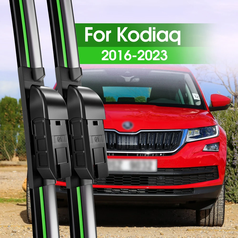 2pcs Front Windshield Wiper Blades For Skoda Kodiaq 2016-2023 2017 2018 2019 2020 2021 2022 Windscreen Window Accessories