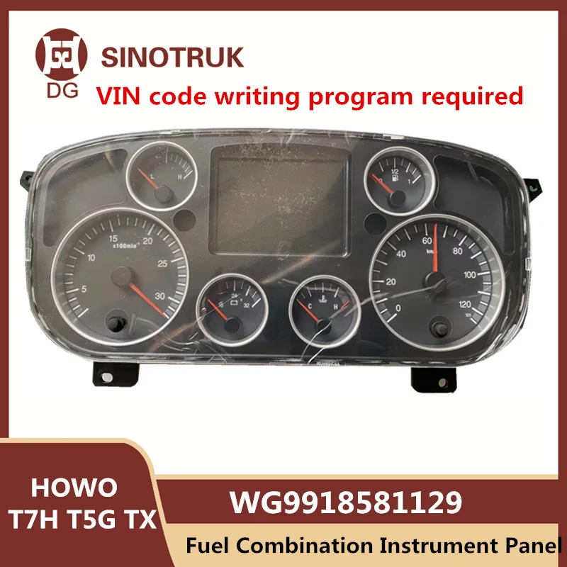 WG9918581129 T7 Fuel Combination Instrument Panel For SIONTRUK HOWO T7H T5G TX Odometer Tachometer Oil Gauge Water Temperature