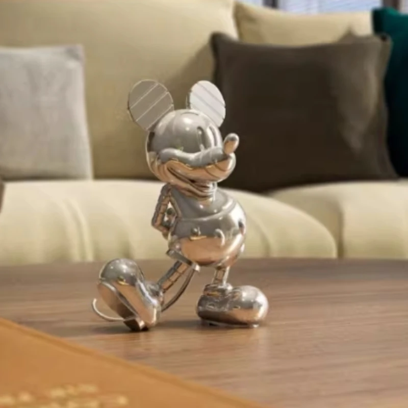 Estatua de colección de figuras de Anime de Mickey Mouse mecánico de Disney, modelo de escritorio de dibujos animados, adornos, juguete de decoración del hogar, regalos de cumpleaños