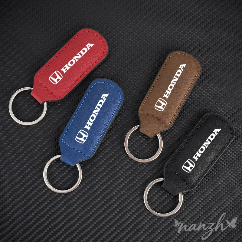 

Car Keychain Rings Buckle Keyring Key Accessory For Honda Civic Fit Accord CRV Spirior GIENIA Odyssey CITY Envix Jade Sticker
