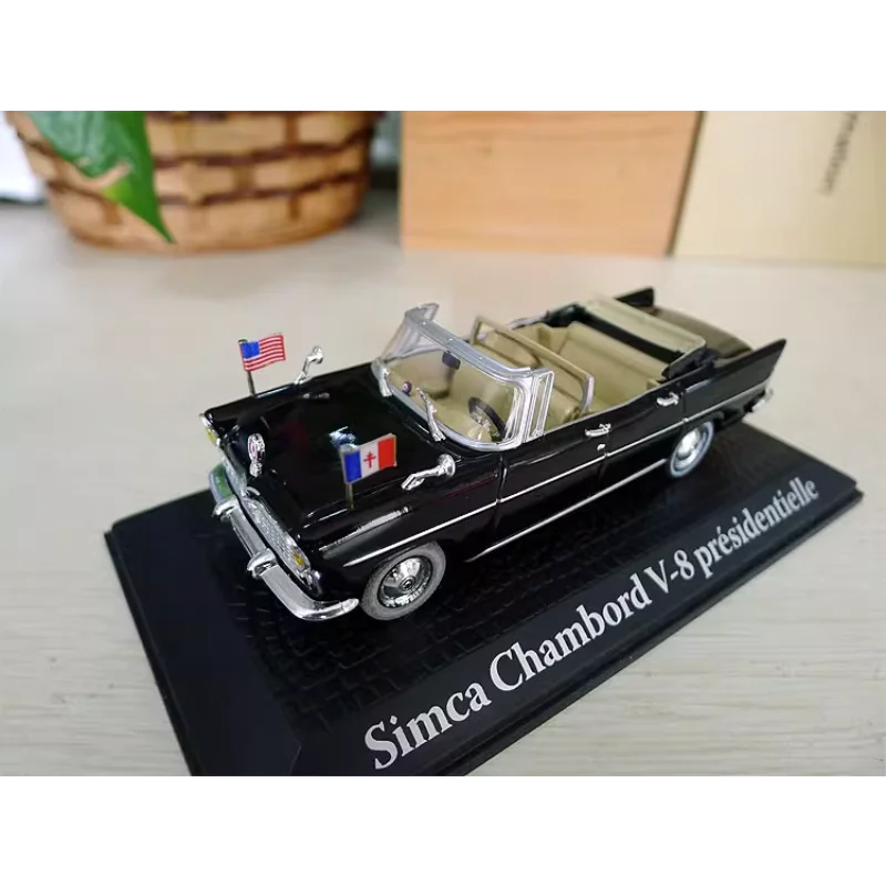 

Литой под давлением NOREVL ATLAS масштаб 1:43 Simca Chambord V-8 кабриолет Президентский эскорт модель автомобиля из сплава Коллекционная игрушка в подарок сувенир