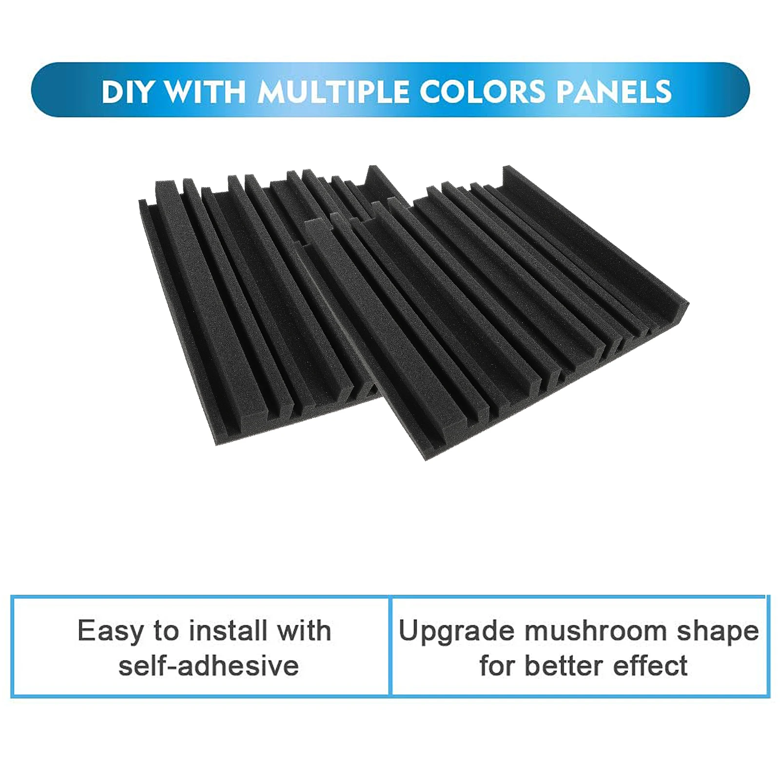 

6PCS -retardant Sound-absorbing Cotton 30x30x5cm Noise Reduction Wall Panels Recording Studio Foam Acoustic Insulation