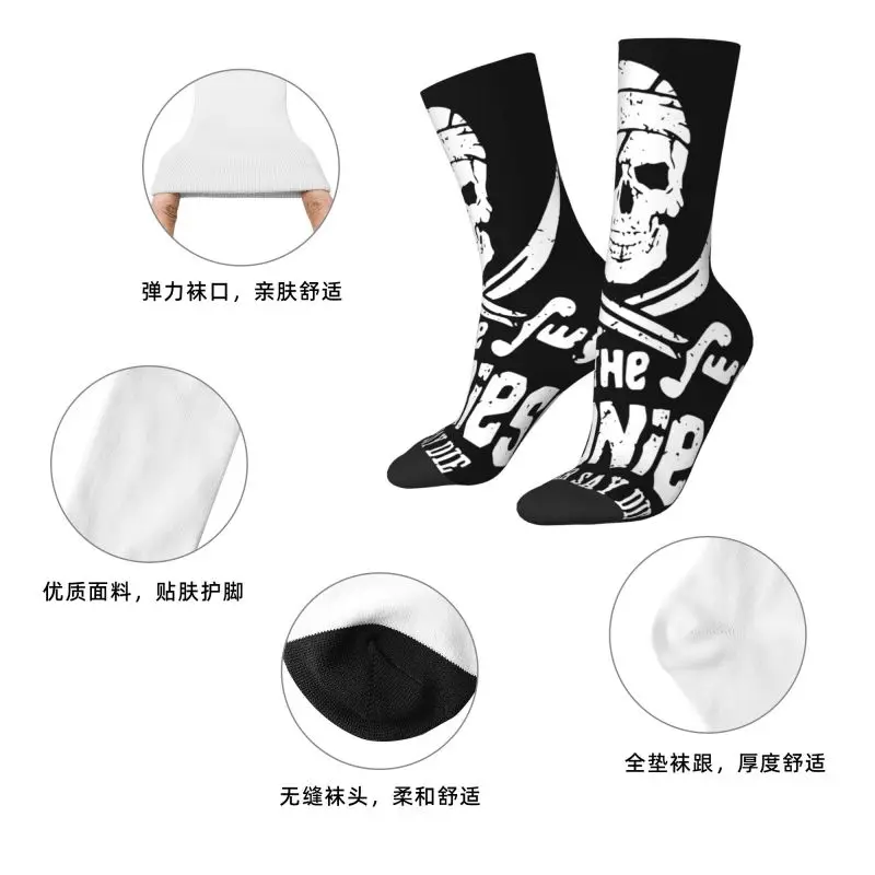 The Goonies Skull Pirates Chaussettes pour hommes unisexes amusantes avec impression 3D pour film