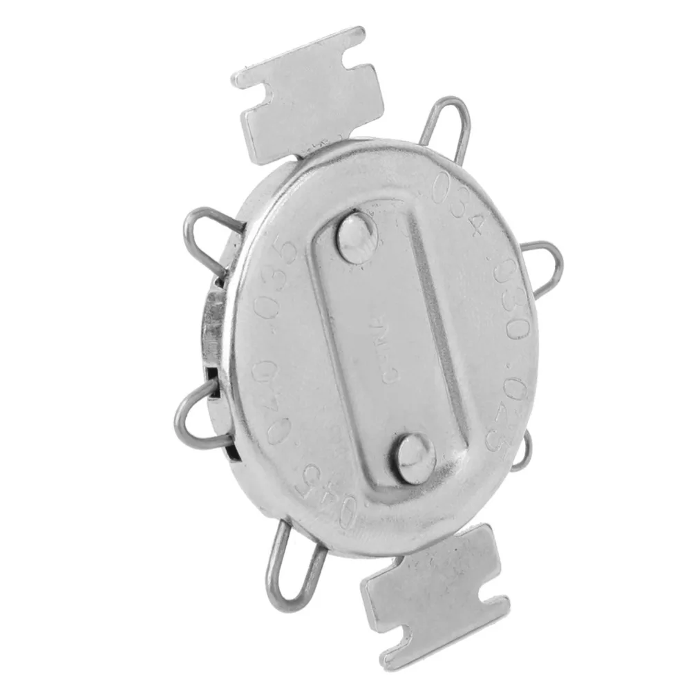 Dual Marked Spark Plug Gap Gauge 0.025 to 0.045 Inch Metal Wire Gauge Gap Adjustment Tool Zinc aluminum alloy Metric Inch