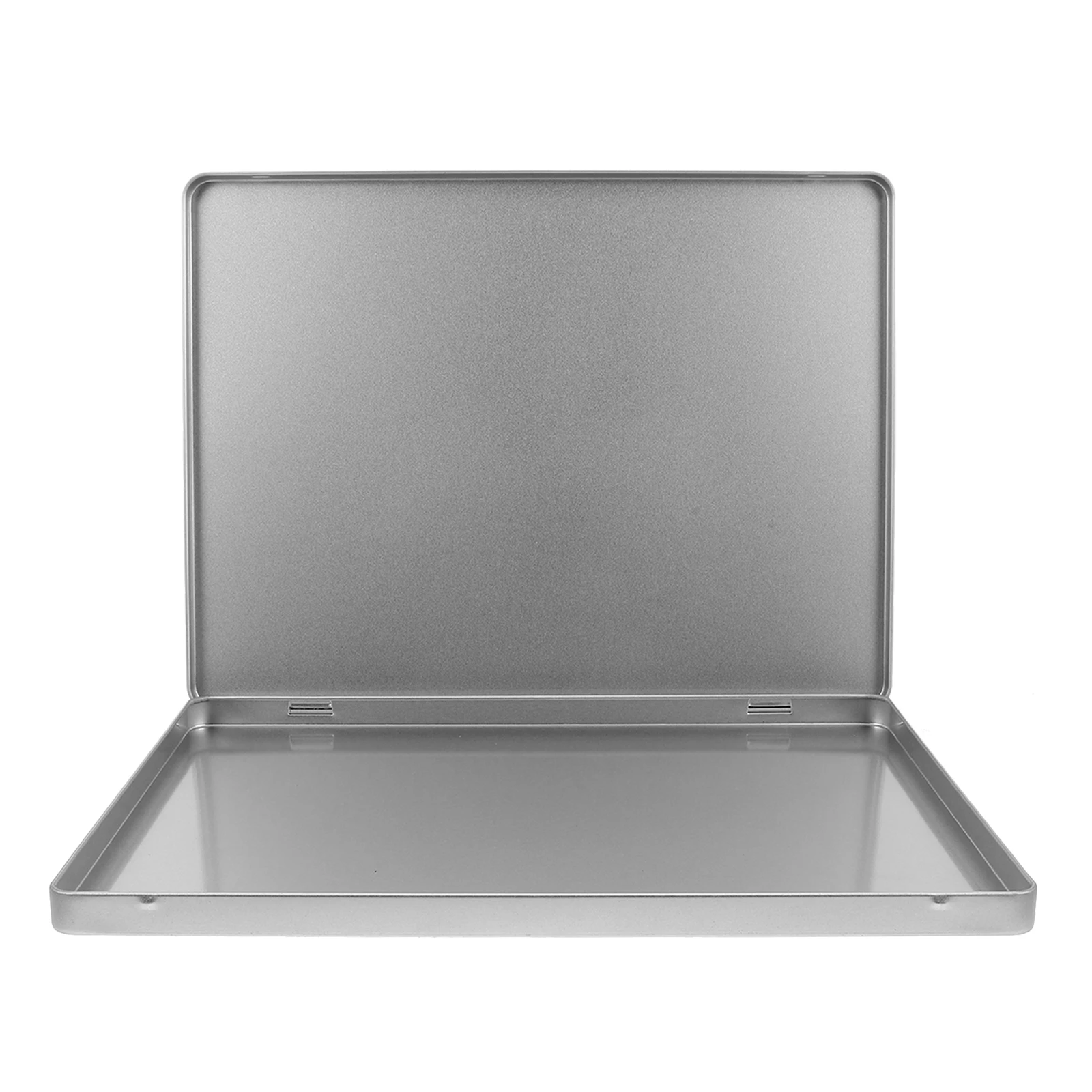 Large Iron File Storage Box Sturdy Document Organizer For A4 Papers Photos Receipts Portable Metal Document Box With Lid