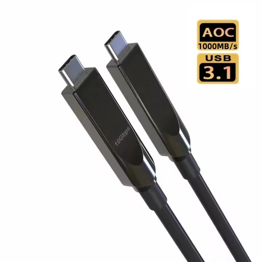 

Версия передачи данных USB 3.1 Gen 2 Оптоволоконный кабель 10 Гбит/с для портативных жестких дисков Камера Oculus Link Quset 1/2/3 Steam VR 20 м