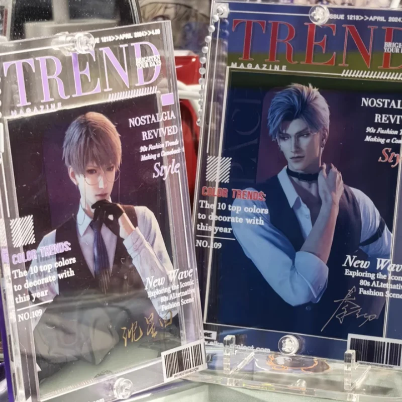 

ACG Magazine style acrylic card frame card Decorative Ins Style Card Brick Card Photo Frame Gradient Polaroid Display Pendant