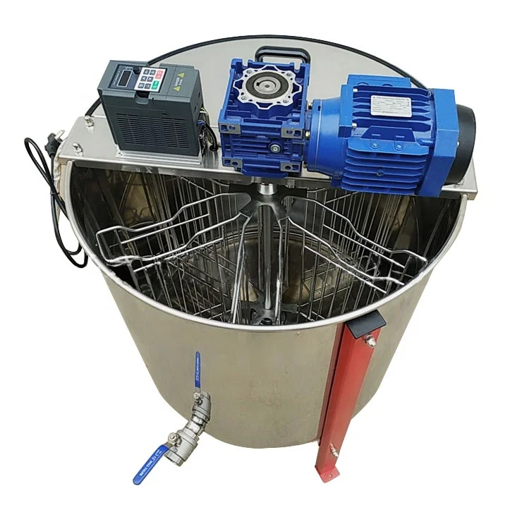 

Electric Honey Filter Machine 6 Frames Motor Honey Extractor Hot Sale in Overseas
