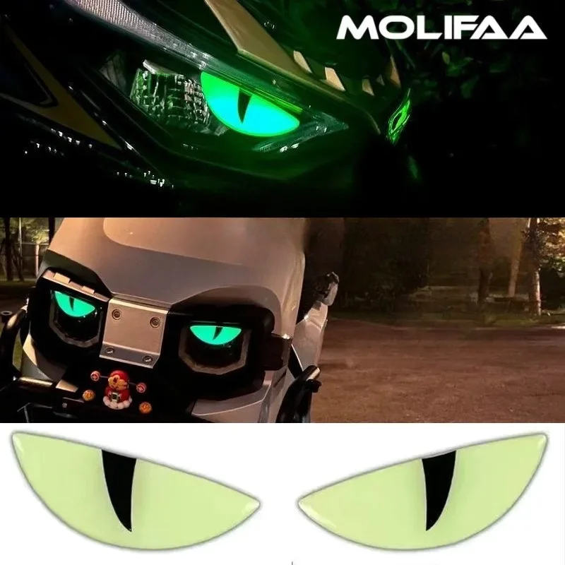 

Для SYM TL500 TL508 MAXSYM TL500 наклейки на крышку фар мотоциклетная наклейка на переднюю лампу 3D светящиеся аксессуары «кошачий глаз»