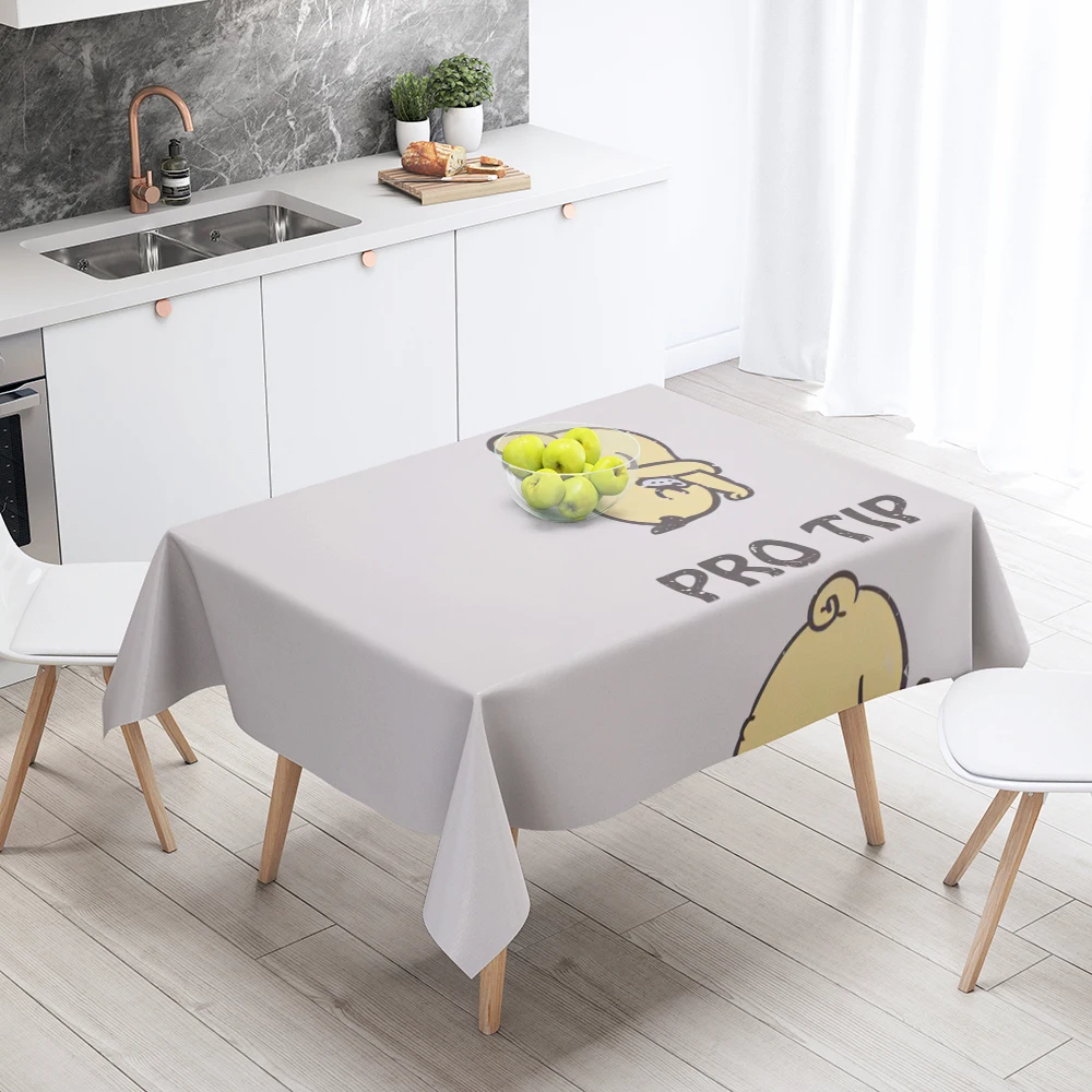 Home tablecloths dining decoration and rectangular table accessories waterproof cloth Anti-stain restaurant Nordic animal dog