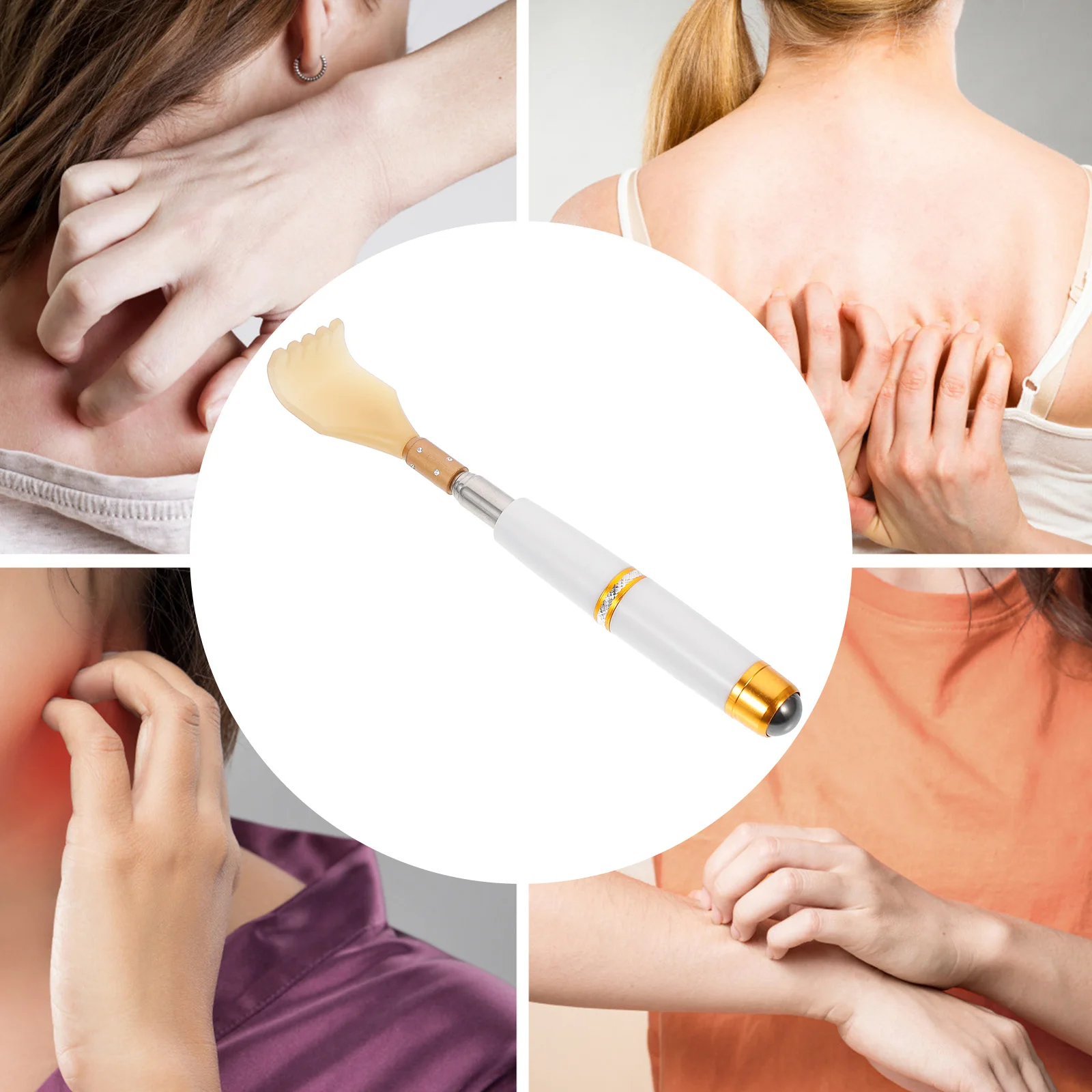 

Back Scratcher for Men Women Senior Adults Extendable Body Scratcher Telescoping Non-Rust Durable Portable Pocket Size Travel