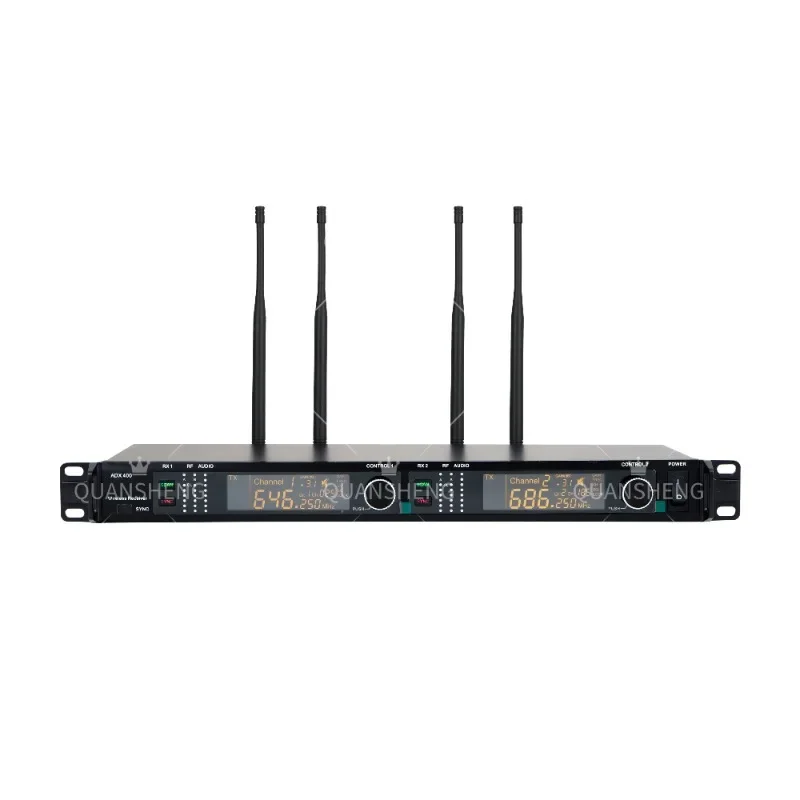 

New ADX400 KSM9 Dual Channel True Diversity Wireless Microphone System Ultra-high Frequency Studio Microphone