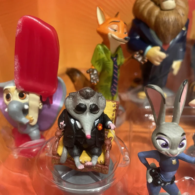 In Voorraad Echte Originele Disney 10 stks/set Zootopia Actiefiguren Judy Nick Cartoon Geschenken Speelgoed Verzamel Ornamenten Meisjes Geschenken