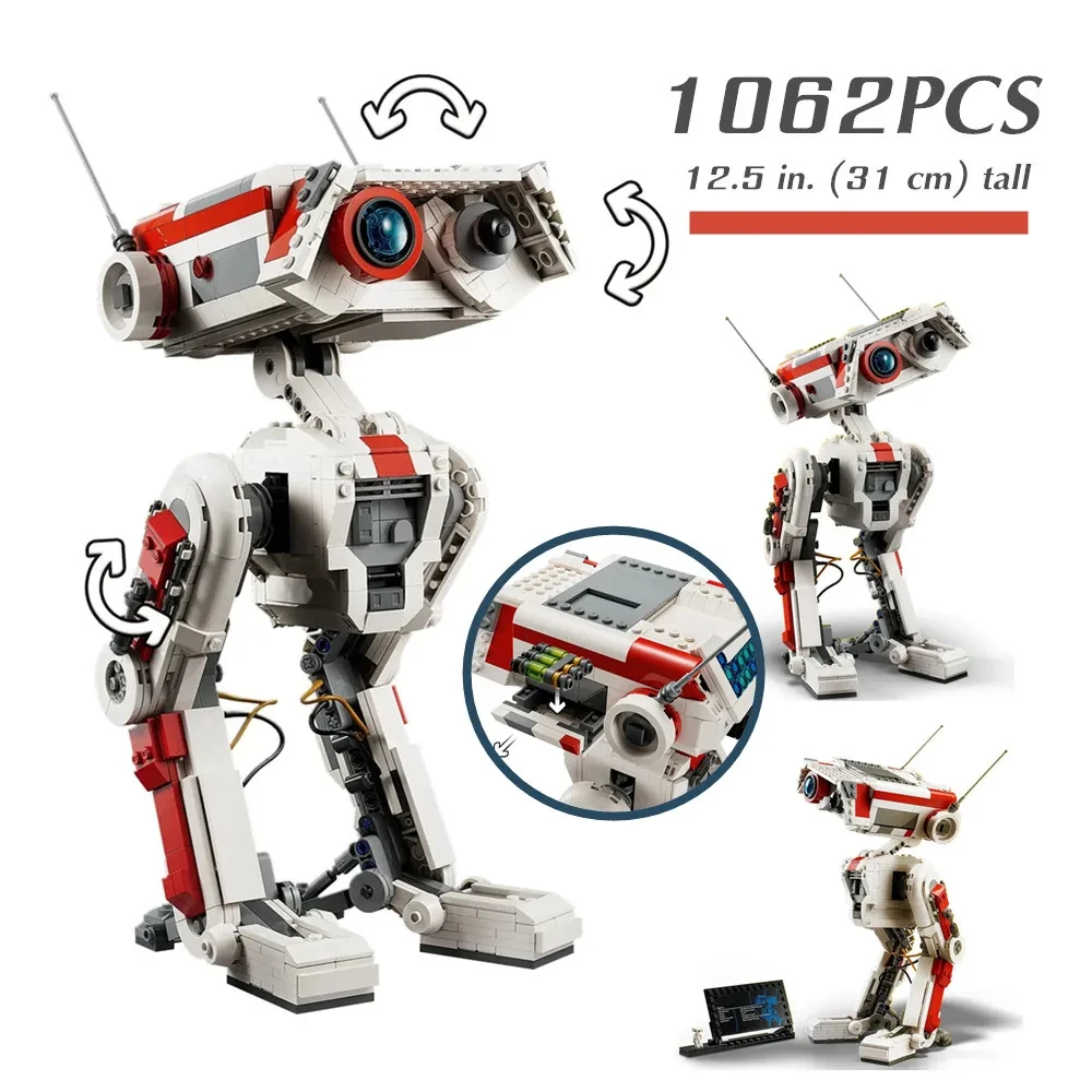 Star Movie Bricks Set Fallen Order BD-1 Intelligent Technical Robots 75335 Building Blocks Toys For Children Christmas Gift